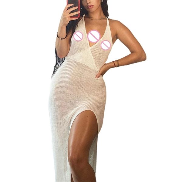 women dress sleeveless backless halter hollow out fit and flare bag hip high waist big open v-neck split clothing 210522, Black;gray
women dress sleeveless backless halter hollow out fit and flare bag hip high waist big open v-neck split clothing 210522, Black;gray