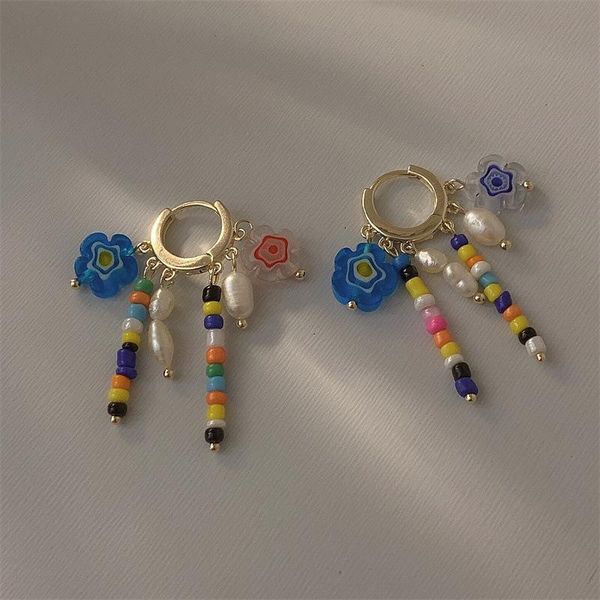 stud design beaded tassel earrings glazed daisy flower freshwater pearl ins trend sweet fashion for women, Golden;silver
stud design beaded tassel earrings glazed daisy flower freshwater pearl ins trend sweet fashion for women, Golden;silver