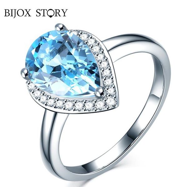 cluster rings bijox story elegant 925 sterling silver jewelry ring with water drop shape sapphire for female wedding anniversary party, Golden;silver
cluster rings bijox story elegant 925 sterling silver jewelry ring with water drop shape sapphire for female wedding anniversary party, Golden;silver