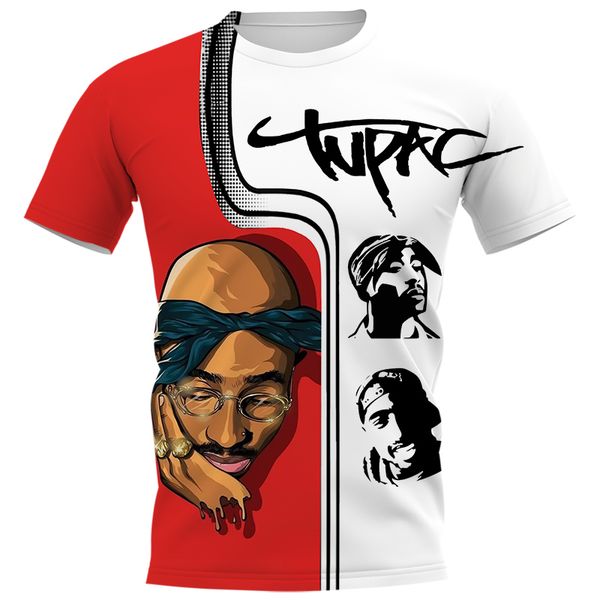cloocl rapper 2pac mens t-shirts short sleeve men clothing hip-hop style t shirts 3d print shirt, White;black
cloocl rapper 2pac mens t-shirts short sleeve men clothing hip-hop style t shirts 3d print shirt, White;black
