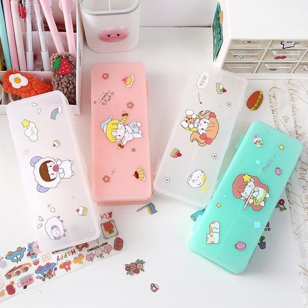pencil cases double-layer pen case korean stationery novelty kawaii creativity cute school supplies
pencil cases double-layer pen case korean stationery novelty kawaii creativity cute school supplies