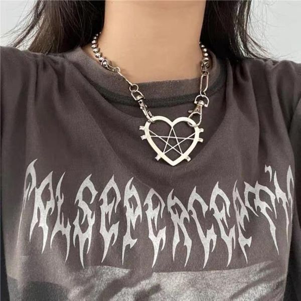harajuku heart star metal silver color pendant necklace for women girl hip hop geometric choker trendy jewelry 2021 necklaces
harajuku heart star metal silver color pendant necklace for women girl hip hop geometric choker trendy jewelry 2021 necklaces
