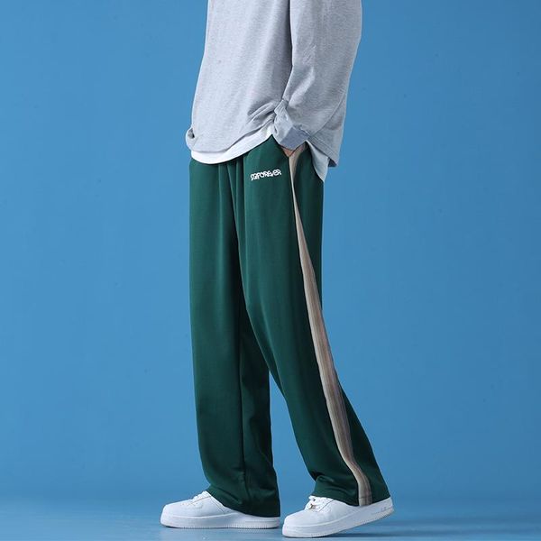 men's pants 2021 autumn hong kong style blue bottom printed webbing casual trousers mopping, Black
men's pants 2021 autumn hong kong style blue bottom printed webbing casual trousers mopping, Black