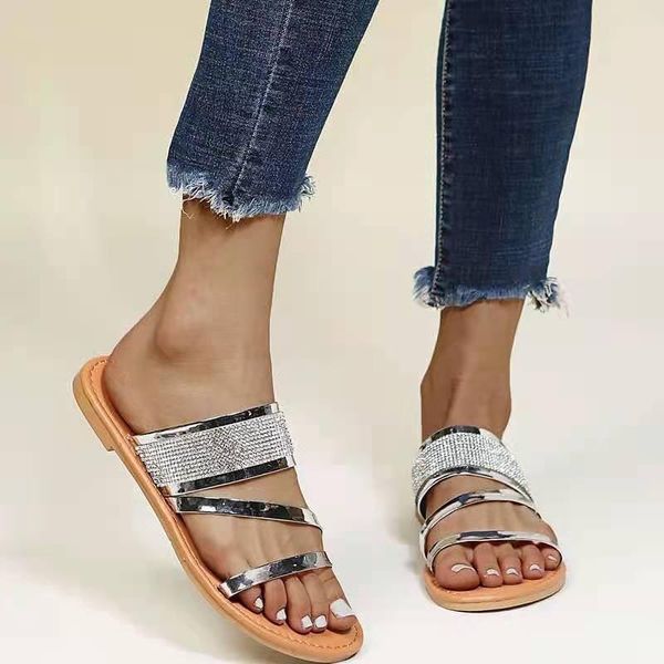 slippers women's shoes 2021 summer cross belt plus size sandals and fashion rhinestone women, Black
slippers women's shoes 2021 summer cross belt plus size sandals and fashion rhinestone women, Black