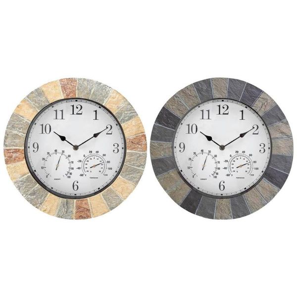 wall clocks clock hanging faux-slate with hygrometer perfect art for indoor outdoor decoration
wall clocks clock hanging faux-slate with hygrometer perfect art for indoor outdoor decoration