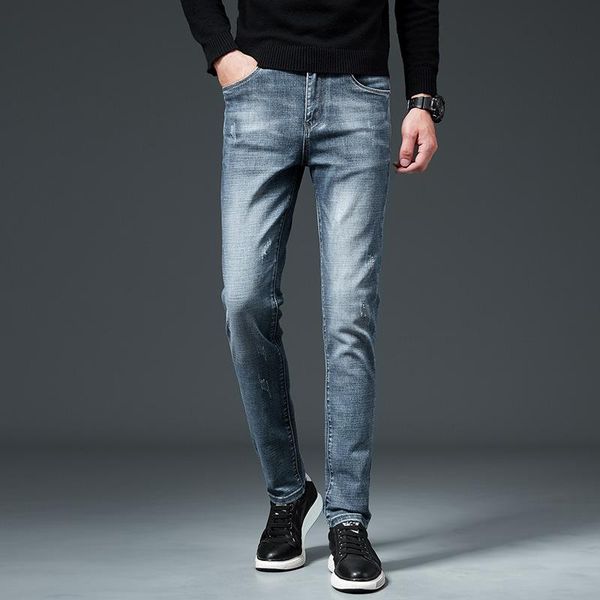 luren autumn winter cotton men jeans slim elastic fashion business trousers classic style denim pants men's, Blue
luren autumn winter cotton men jeans slim elastic fashion business trousers classic style denim pants men's, Blue