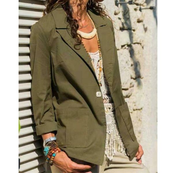 women's jackets 3 colors plus size women slim casual singke button jacket outwear ol career solid coat chaqueta mujer, Black;brown
women's jackets 3 colors plus size women slim casual singke button jacket outwear ol career solid coat chaqueta mujer, Black;brown