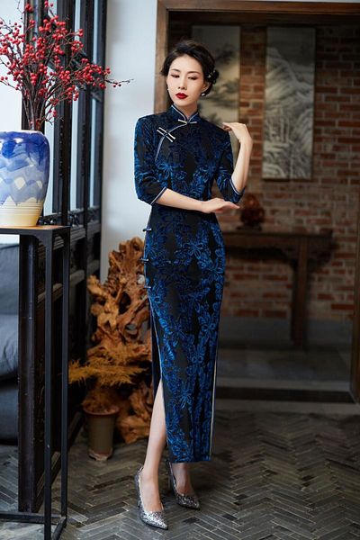 ethnic clothing print flowers chinese dress women elegant velour qipao vintage button mandarin collar cheongsam plus size 4xl slim vest, Red
ethnic clothing print flowers chinese dress women elegant velour qipao vintage button mandarin collar cheongsam plus size 4xl slim vest, Red