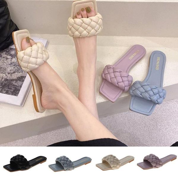 slippers 2021 fashion women summer ladies square toe sandals slipper casual flip flops beach weave flat shoes emale, Black
slippers 2021 fashion women summer ladies square toe sandals slipper casual flip flops beach weave flat shoes emale, Black