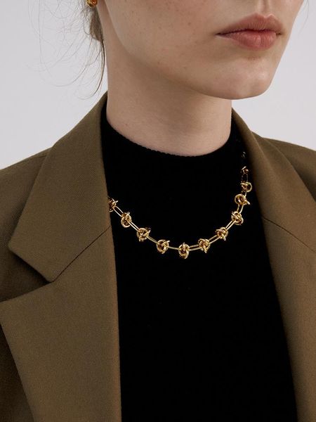 timeless wonder titanium retro braided knot choker necklace women stainless steel jewelry boho designer punk ins rare 3021 chokers, Golden;silver
timeless wonder titanium retro braided knot choker necklace women stainless steel jewelry boho designer punk ins rare 3021 chokers, Golden;silver