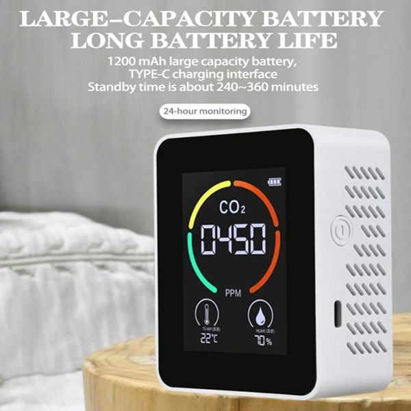 gas analyzers co2 meter with lcd backlight tvoc carbon dioxide detector air quality analyzer tester temperature &humidity display
gas analyzers co2 meter with lcd backlight tvoc carbon dioxide detector air quality analyzer tester temperature &humidity display