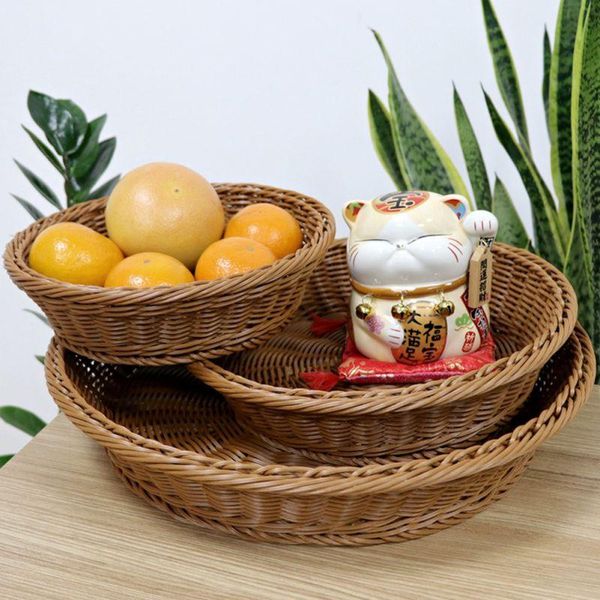 storage baskets round wicker woven basket bread tray serving tablebathroom for food fruit cosmetic kitchen organizer
storage baskets round wicker woven basket bread tray serving tablebathroom for food fruit cosmetic kitchen organizer