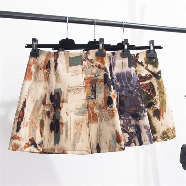 portrait oil painting high waist graffiti design ink print dividing line package skirt mini casual mujer falda zh272 5pne, Black
portrait oil painting high waist graffiti design ink print dividing line package skirt mini casual mujer falda zh272 5pne, Black