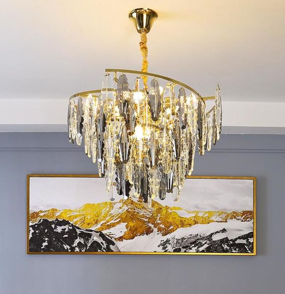 chandeliers zuuuvny luxury crystal chandelier modern simple living room lamp k9 decorative soot/clear light mixed color
chandeliers zuuuvny luxury crystal chandelier modern simple living room lamp k9 decorative soot/clear light mixed color