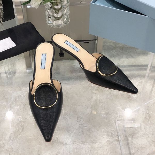 slippers sandals baotou half slippers women's summer wear 2021 new fashion support pointed middle heel thin net red sandal zly, Black
slippers sandals baotou half slippers women's summer wear 2021 new fashion support pointed middle heel thin net red sandal zly, Black