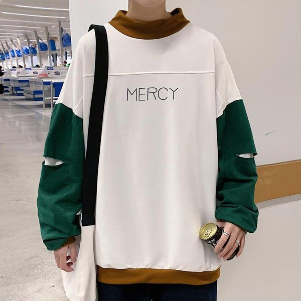 men's hoodies & sweatshirts legible 2021 spring autumn hip hop men casual patchwork male loose o neck pullover man, Black
men's hoodies & sweatshirts legible 2021 spring autumn hip hop men casual patchwork male loose o neck pullover man, Black
