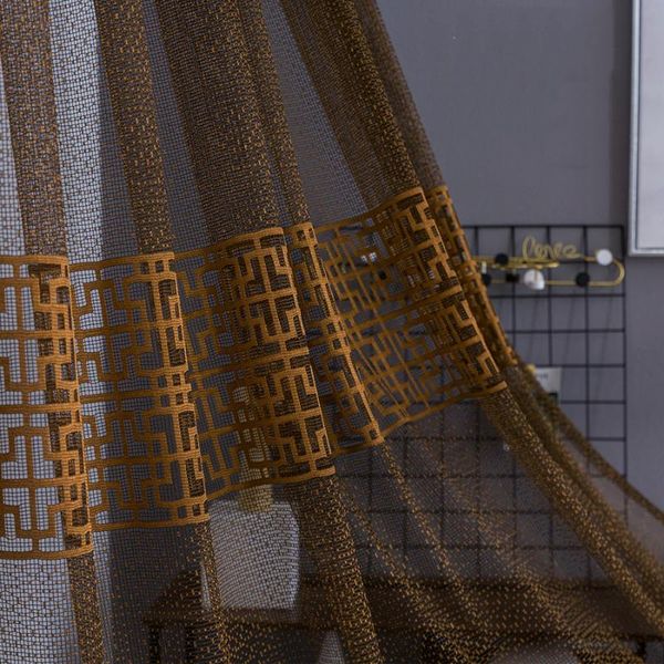 curtain & drapes retro chinese dark coffee jacquard geometric tulle curtains for living room high-end classical white voile sliding door pan
curtain & drapes retro chinese dark coffee jacquard geometric tulle curtains for living room high-end classical white voile sliding door pan