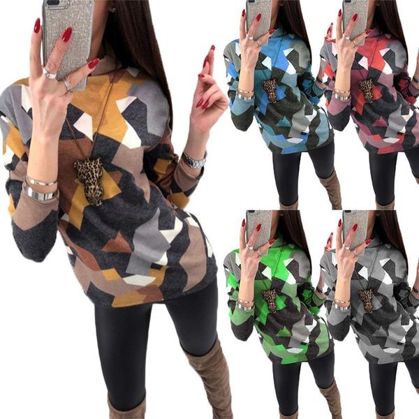 women's t-shirt cross-border european and american style2021autumn winter high-neck printed long-sleeved turtleneck, White
women's t-shirt cross-border european and american style2021autumn winter high-neck printed long-sleeved turtleneck, White