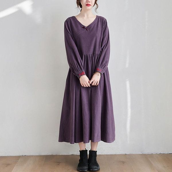 casual dresses women loose dress arrival 2021 autumn vintage style v-neck solid color big swing female cotton long s2753, Black;gray
casual dresses women loose dress arrival 2021 autumn vintage style v-neck solid color big swing female cotton long s2753, Black;gray