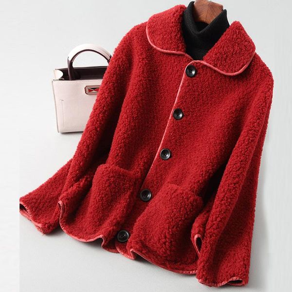 autumn winter fashion elegant slim short solid real women fur coat lamb wool coats jacket a046 women's & faux, Black
autumn winter fashion elegant slim short solid real women fur coat lamb wool coats jacket a046 women's & faux, Black