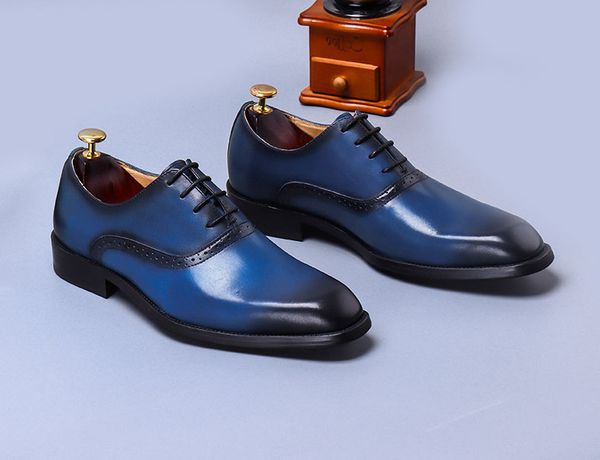 luxury dark blue mens dress leather shoes lace-up business genuine cow leather shoes men formal wedding flat shoes, Black
luxury dark blue mens dress leather shoes lace-up business genuine cow leather shoes men formal wedding flat shoes, Black