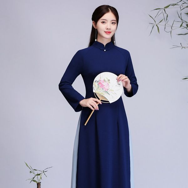 ao dai vietnam traditional dress elegant chinese dress qipao mandarin collar long oriental dress cheongsam ao dai 12084, Red
ao dai vietnam traditional dress elegant chinese dress qipao mandarin collar long oriental dress cheongsam ao dai 12084, Red
