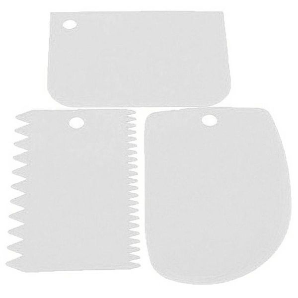 3pcs plastic cake decorating tools dough icing scrappers cutters kitchen accessaries edge tool smoother set baking & pastry
3pcs plastic cake decorating tools dough icing scrappers cutters kitchen accessaries edge tool smoother set baking & pastry