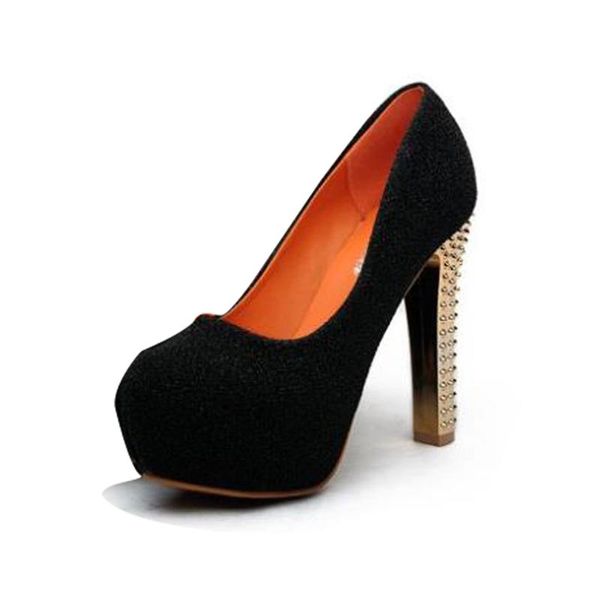 women heels shoes crystal thick with nightclub high heel platform pumps rhinestone woman rivet hedgehog dress, Black
women heels shoes crystal thick with nightclub high heel platform pumps rhinestone woman rivet hedgehog dress, Black