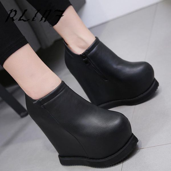 boots rlinf trend waterproof platform super high heel wedge female short, Black
boots rlinf trend waterproof platform super high heel wedge female short, Black