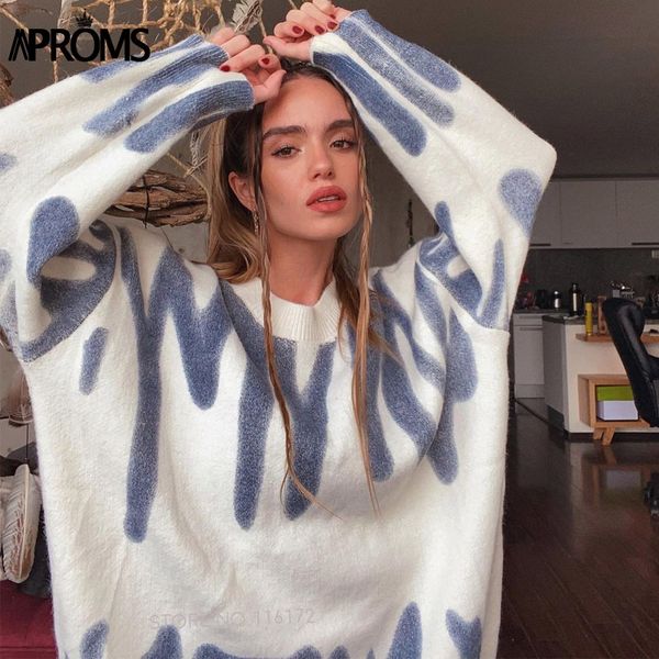 aproms elegant green striped print oversized pullovers women winter o-neck loose long sweaters streetwear warm outerwear 2021, White;black
aproms elegant green striped print oversized pullovers women winter o-neck loose long sweaters streetwear warm outerwear 2021, White;black
