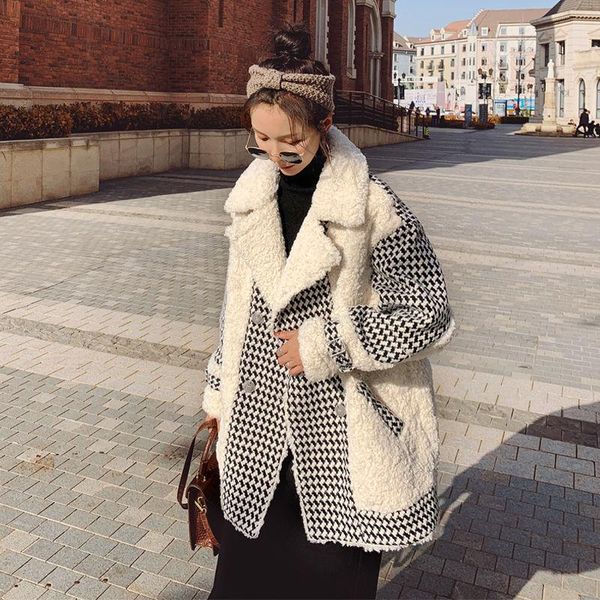 2021women's winter coat fashion jacket woman casual warm female stitching plaid ladies clothes hooded zipper women's wool & blends, Black
2021women's winter coat fashion jacket woman casual warm female stitching plaid ladies clothes hooded zipper women's wool & blends, Black