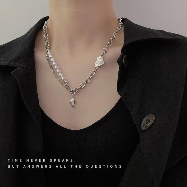 chains necklace woman artificial pearls women hearts pendant chain lovers silver color trendy korean simple alloy collares
chains necklace woman artificial pearls women hearts pendant chain lovers silver color trendy korean simple alloy collares