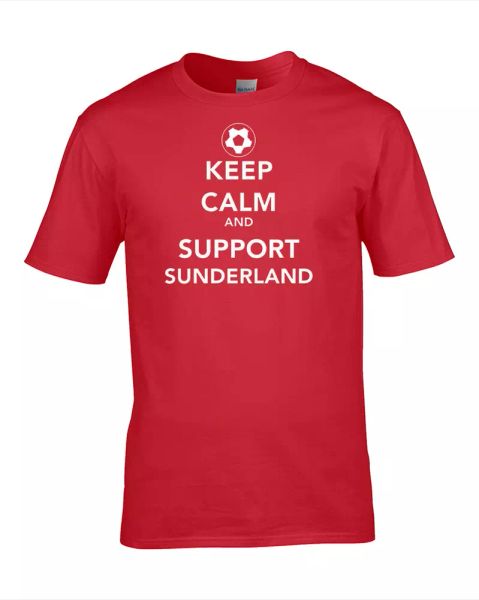 keep calm and support sunderland - mens football supporter t shirt, White;black
keep calm and support sunderland - mens football supporter t shirt, White;black
