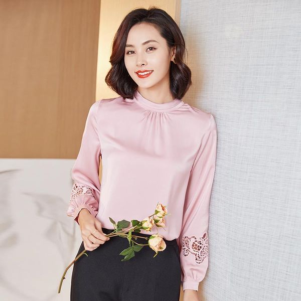 korean satin silk shirt blouse women's clothes spring autumn long lantern sleeve work ladies hollow embroidery blouses & shirts, White
korean satin silk shirt blouse women's clothes spring autumn long lantern sleeve work ladies hollow embroidery blouses & shirts, White