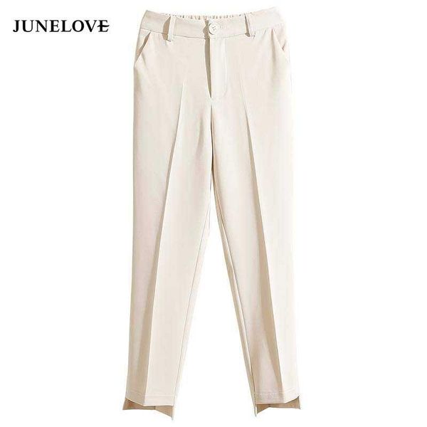 women's pants & capris junelove 2021 spring high waist women trousers crimping straight-cut office lady loose elastic female casual bot, Black;white
women's pants & capris junelove 2021 spring high waist women trousers crimping straight-cut office lady loose elastic female casual bot, Black;white