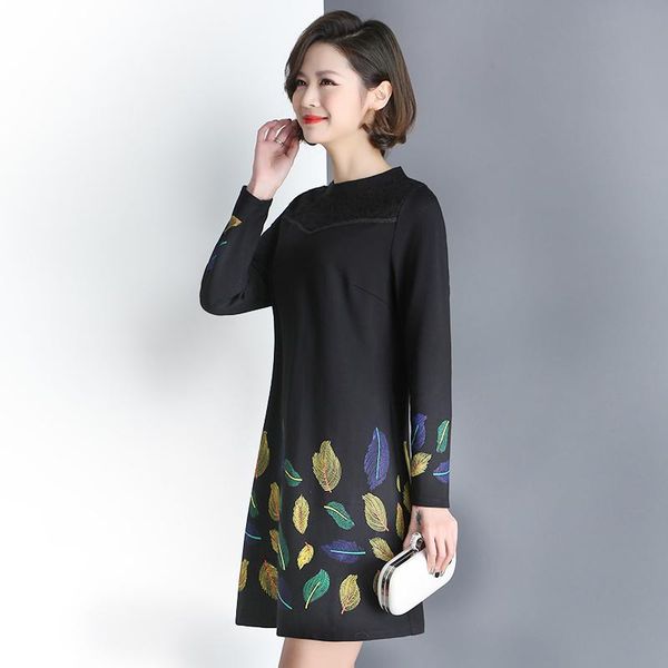 casual dresses dress middle-aged and elderly long long-sleeved 2021 size 40-year-old 50 fashion mother spring autumn women, Black;gray
casual dresses dress middle-aged and elderly long long-sleeved 2021 size 40-year-old 50 fashion mother spring autumn women, Black;gray