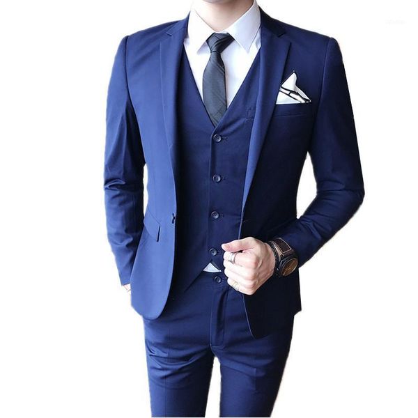 men's suits & blazers 2021 fashion casual boutique business wedding groom suit jacket trousers waistcoat pants vest 3pieces sets b54, White;black
men's suits & blazers 2021 fashion casual boutique business wedding groom suit jacket trousers waistcoat pants vest 3pieces sets b54, White;black