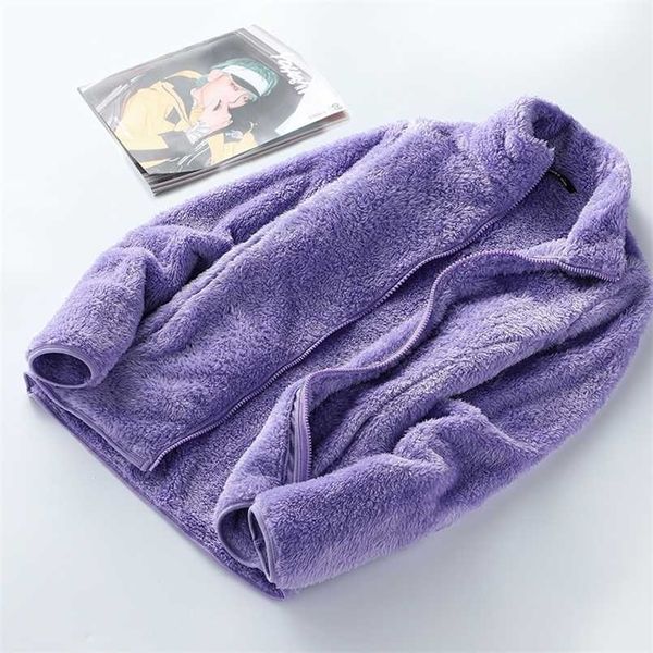 winter wool fleece jacket women thick cardigan sweater thermal windproof spring windbreaker female hooded warmer coat m-4xl 211029, Black;brown
winter wool fleece jacket women thick cardigan sweater thermal windproof spring windbreaker female hooded warmer coat m-4xl 211029, Black;brown