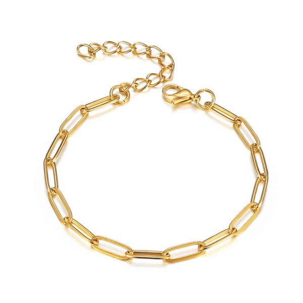 trendy chain men bracelet punk gold color 4mm width paperclip link for women jewelry braslet 2021, Golden;silver
trendy chain men bracelet punk gold color 4mm width paperclip link for women jewelry braslet 2021, Golden;silver