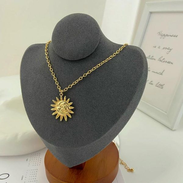 pendant necklaces vintage inspired apollo necklace dainty gold color chain sun face, Silver
pendant necklaces vintage inspired apollo necklace dainty gold color chain sun face, Silver