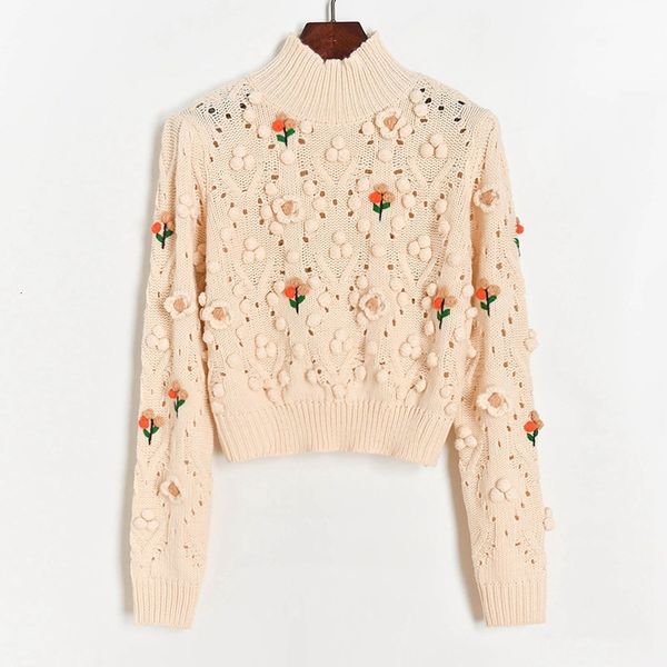 knits cute cropped pullover women turtleneck sweater autumn out appliques hairball jumpers knitted fall, White
knits cute cropped pullover women turtleneck sweater autumn out appliques hairball jumpers knitted fall, White