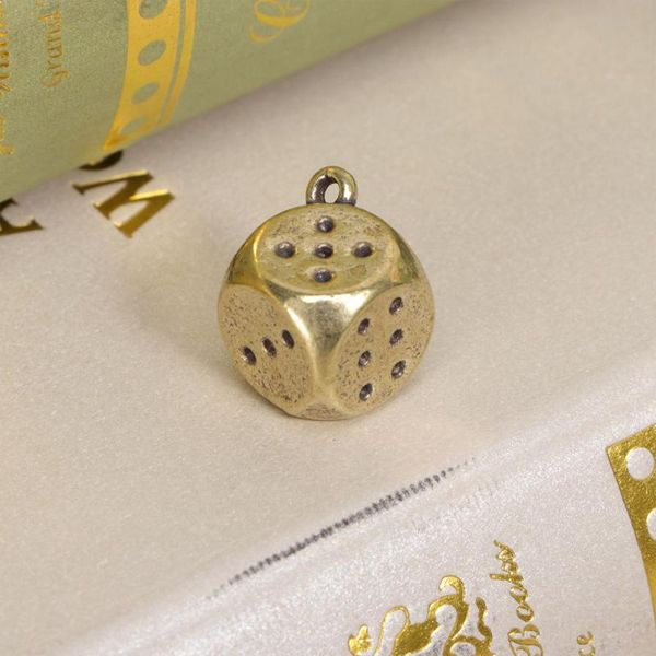 retro brass dice shaped home hanging pendant jewelry accessory for key necklace charm bracelets, Golden;silver
retro brass dice shaped home hanging pendant jewelry accessory for key necklace charm bracelets, Golden;silver