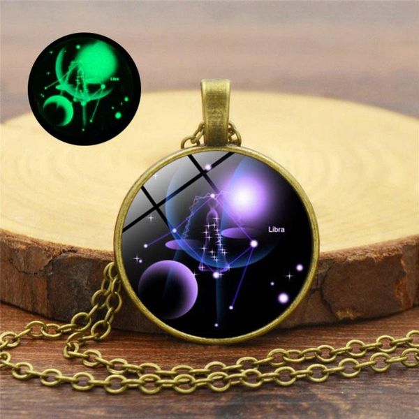 pendant necklaces fashion glow in the dark retro sweater chain women men couple jewelry 12 constellations luminous pattern glass necklace, Silver
pendant necklaces fashion glow in the dark retro sweater chain women men couple jewelry 12 constellations luminous pattern glass necklace, Silver