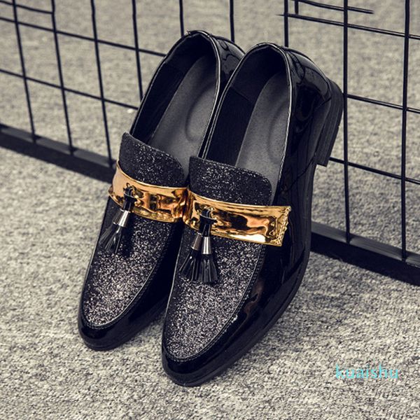 luxurys designers shoes anti-skid men flat black golden formal patchwork shoe pu leather casual men shoes for man business dress
luxurys designers shoes anti-skid men flat black golden formal patchwork shoe pu leather casual men shoes for man business dress