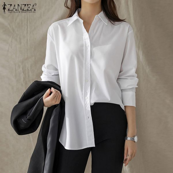 blouses plus size stylish shirts women's spring blouses 2021 casual long sleeve blusas female button down tunic, White
blouses plus size stylish shirts women's spring blouses 2021 casual long sleeve blusas female button down tunic, White