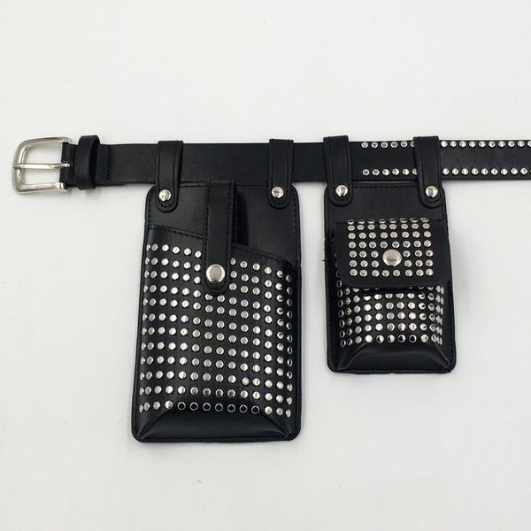 2pcs rivets punk women's waist bag hip hop crossbody functional chest bag female fashion fanny pack belt phone bag ladies purse
2pcs rivets punk women's waist bag hip hop crossbody functional chest bag female fashion fanny pack belt phone bag ladies purse