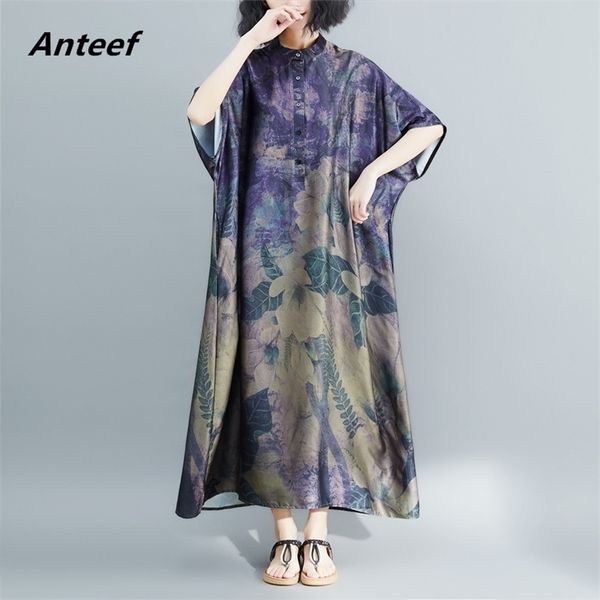 chiffon silk plus size vintage floral women casual loos long summer sun shirt dress elegant clothes ladies dresses sundress 210517, Black;gray
chiffon silk plus size vintage floral women casual loos long summer sun shirt dress elegant clothes ladies dresses sundress 210517, Black;gray