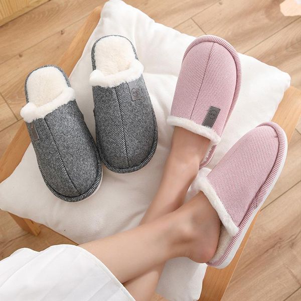 female winter slippers plush warm anti-slip wearable men women couples shoes stripe indoor bedroom home ladies cotton, Black
female winter slippers plush warm anti-slip wearable men women couples shoes stripe indoor bedroom home ladies cotton, Black