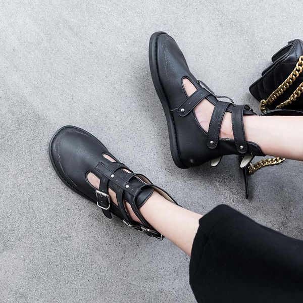 boots mezereon women summer soft genuine leather woman shoes low heels with buckles spring autumn flats gladiator ankle, Black
boots mezereon women summer soft genuine leather woman shoes low heels with buckles spring autumn flats gladiator ankle, Black