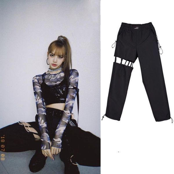 women's pants & capris korean celebrity same fashion high waist women summer streetwear hollow trousers female fans sweatpants, Black;white
women's pants & capris korean celebrity same fashion high waist women summer streetwear hollow trousers female fans sweatpants, Black;white